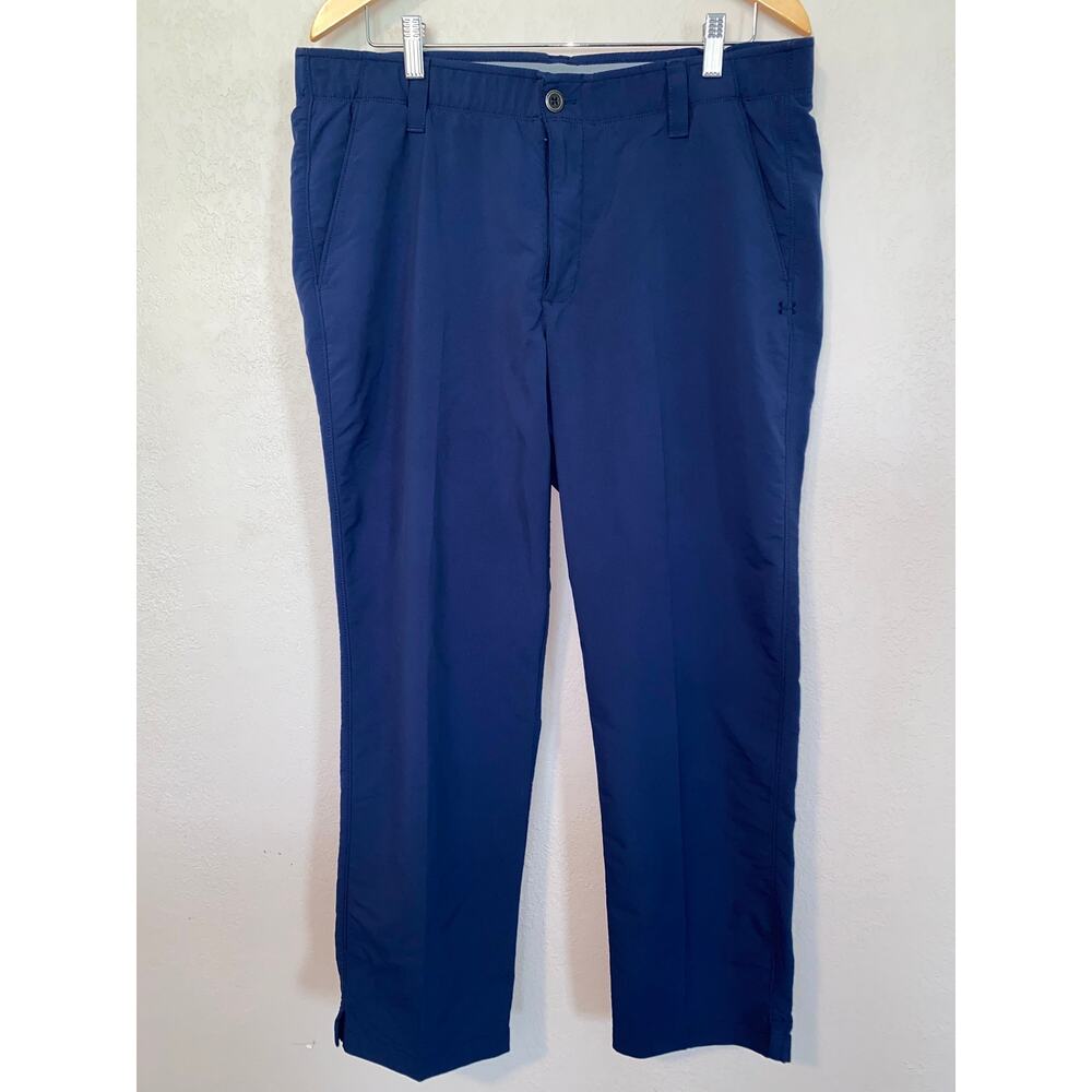 Under Armour Men’s Performance Navy Blue Golf Pants Loose Fit SZ 38X30